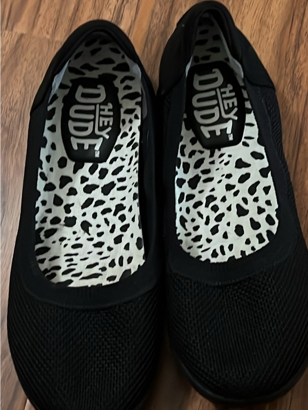 Hey Dude Women's Black Slip-On Flats